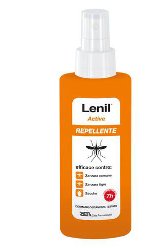 LENIL ACTIVE SPRAY SOLUZIONE ANTIZANZARA IN FLACONE + POMPA SPRAY 100 ML - pharmaluna