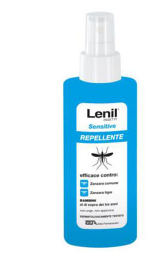 LENIL INSETTI SENSITIVE EMULSIONE ANTIZANZARA IN FLACONE + POMPA DISPENSER 100 ML - pharmaluna