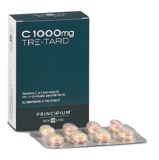 PRINCIPIUM C 1000 MG TRE-TARD 24 COMPRESSE A TRE STRATI - pharmaluna