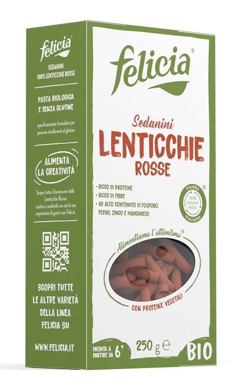 FELICIA BIO SEDANINI LENTICCHIE ROSSE 250 G - pharmaluna