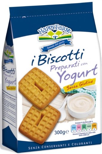 HAPPY FARM BISCOTTI YOGURT SENZA ZUCCHERO 300 G - pharmaluna