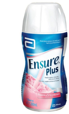 ENSURE PLUS FRAGOLA 4 BOTTIGLE DA 200 ML - pharmaluna