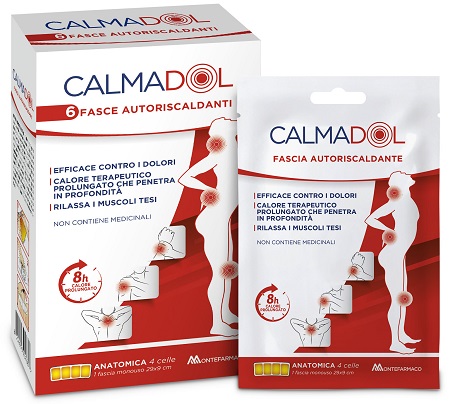 CALMADOL FASCIA RISCALDANTE PACK 6 PEZZI - pharmaluna