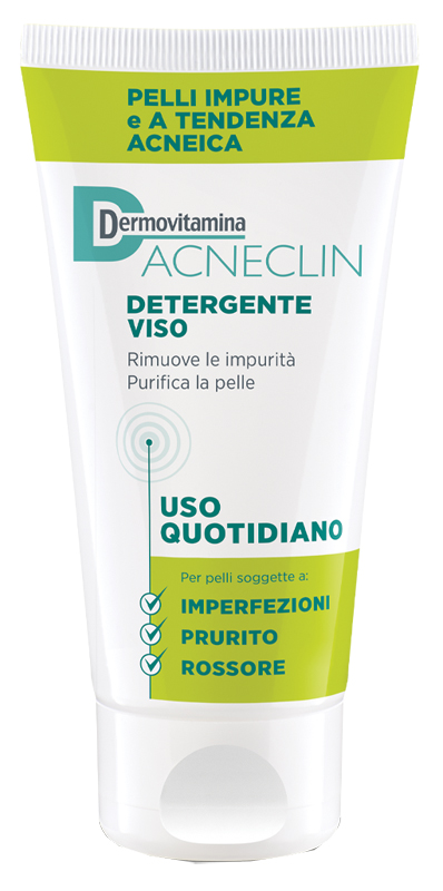 DERMOVITAMINA ACNECLIN DETERGENTE VISO USO QUOTIDIANO 200 ML - pharmaluna