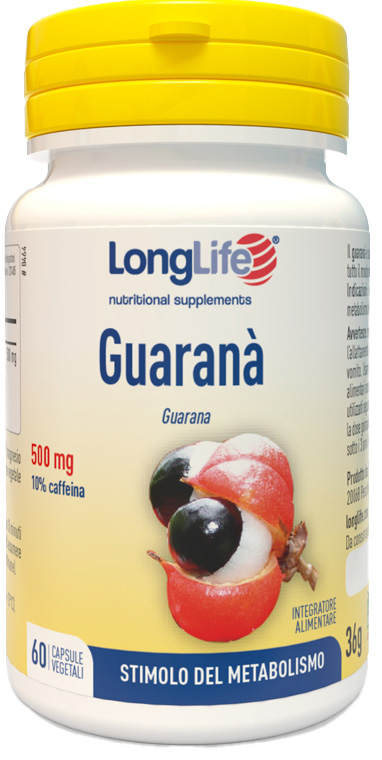 LONGLIFE GUARANA 60 CAPSULE VEGETALI - pharmaluna