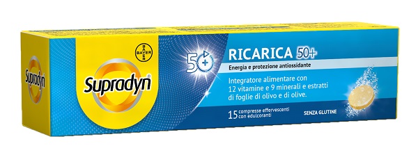 SUPRADYN RICARICA 50+ 15 COMPRESSE EFFERVESCENTI - pharmaluna