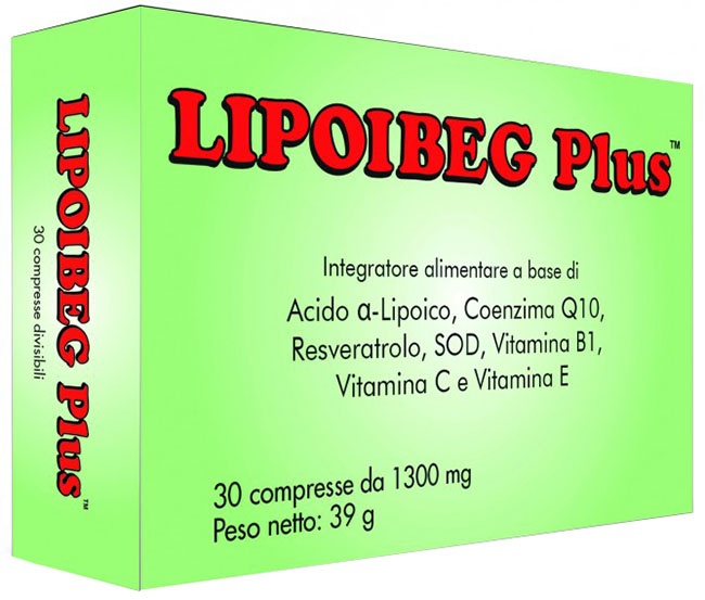 LIPOIBEG PLUS 30 COMPRESSE DA 1300 MG - pharmaluna