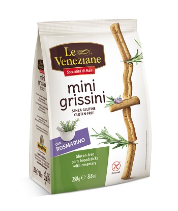 LE VENEZIANE MINI GRISSINI ROSMARINO 250 G - pharmaluna