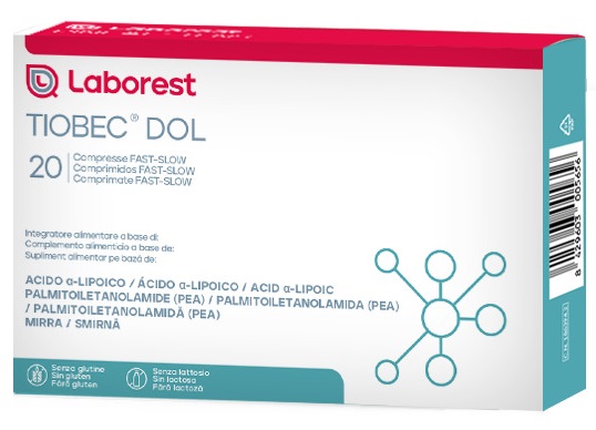 TIOBEC DOL 20 COMPRESSE DA 1455 MG - pharmaluna