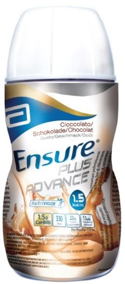 ENSURE PLUS ADVANCE CIOCCOLATO 4 BOTTIGLIE DA 220 ML - pharmaluna