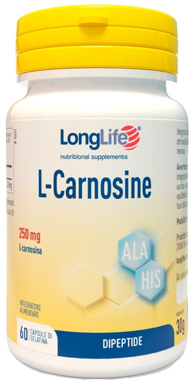 LONGLIFE L-CARNOSINE 60 CAPSULE - pharmaluna