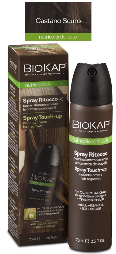 BIOS LINE BIOKAP NUTRIDEL SPRAY RITOCCO CASTANO SCURO 75 ML - pharmaluna
