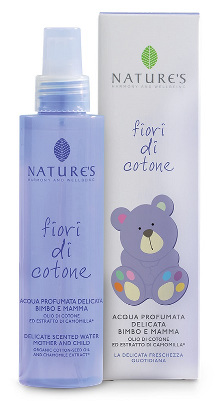NATURES FIORI DI COTONE ACQUA PROFUMATA DELICATA BIMBO E MAMMA 150 ML - pharmaluna