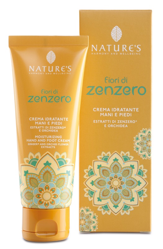 NATURES FIORI DI ZENZERO CREMA IDRATANTE MANI E PIEDI 75 ML - pharmaluna