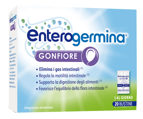 ENTEROGERMINA GONFIORE 20 BUSTINE BIPARTITE - pharmaluna