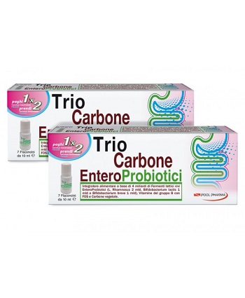 TRIOCARBONE ENTEROPROBIOTICI 7 FLACONCINI X 10 ML - pharmaluna