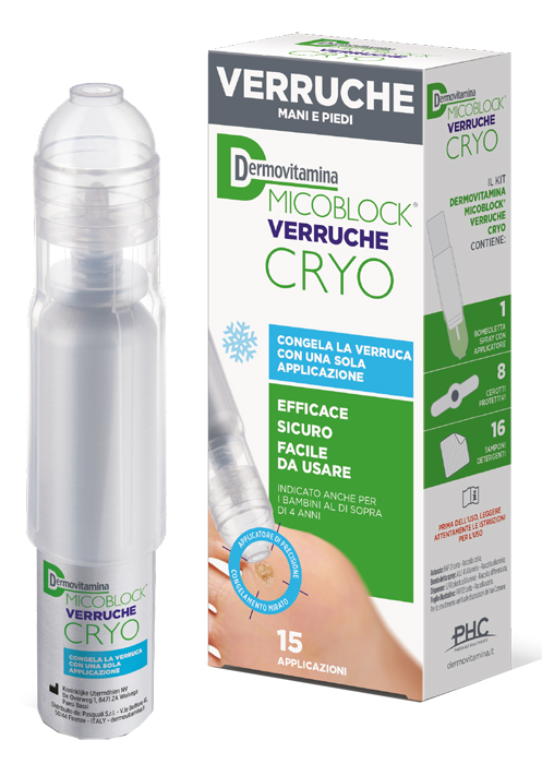 DERMOVITAMINA MICOBLOCK VERRUCHE CRYO SPRAY 38 ML - pharmaluna