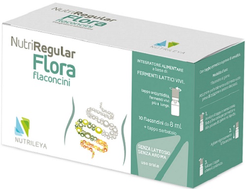 NUTRIREGULAR FLORA 10 FLACONCINI 8 ML - pharmaluna