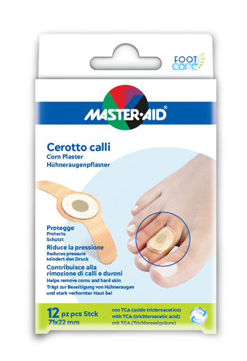 MASTER-AID CEROTTO CALLIFUGO FOOT CARE 71X22 MM 12 PEZZI - pharmaluna