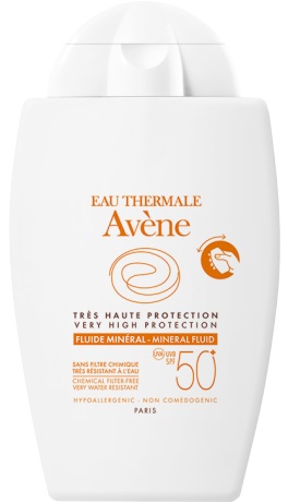 EAU THERMALE AVENE SOLARE FLUIDO MINERALE 50+ 40 ML - pharmaluna