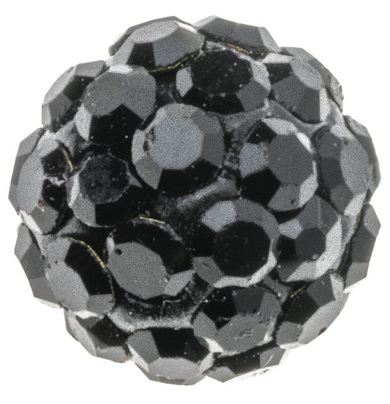 ORECCHINO FERIDO PALLA NERO 6 - pharmaluna