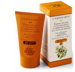 CREMA ACCELERATRICE D'ABBRONZATURA OLIO DI JOJOBA SPF15 125 ML - pharmaluna