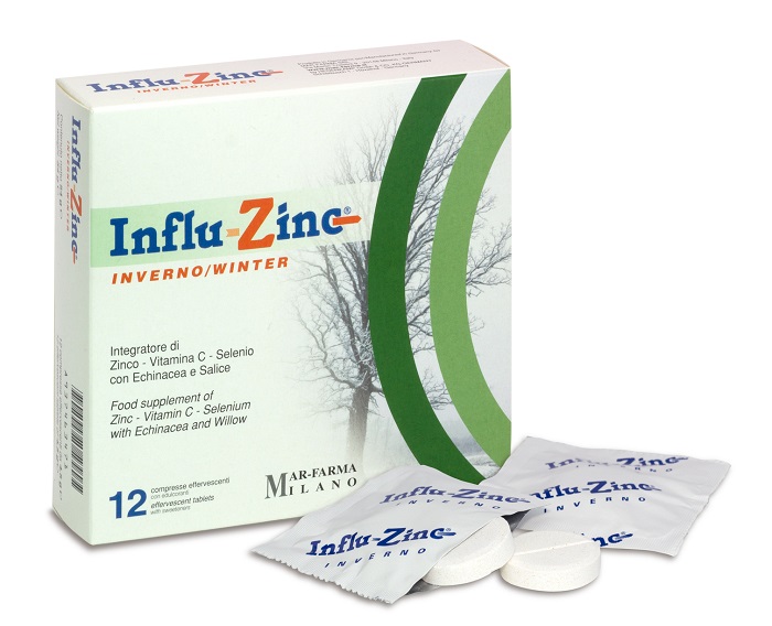 INFLUZINC INVERNO 12 COMPRESSE EFFERVESCENTI - pharmaluna