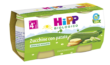 HIPP BIO HIPP BIO OMOGENEIZZATO ZUCCHINE CON PATATE 2X80 G - pharmaluna
