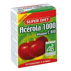 SUPERDIET ACEROLA 1000 VITAMINA C BIO 24 COMPRESSE - pharmaluna