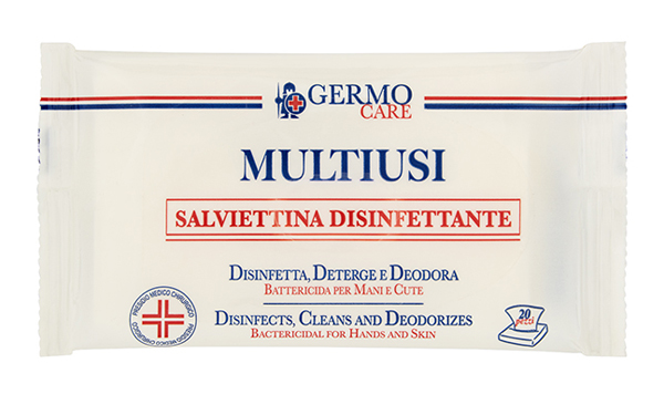 MULTIUSI SALVIETTINA DISINFETTANTE 20 PEZZI - pharmaluna