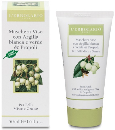 MASCHERA VISO ALL'ARGILLA E ALLA PROPOLI 50 ML - pharmaluna
