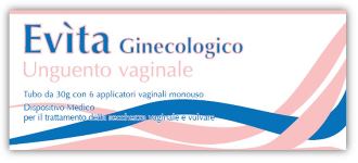 EVITA GINECOLOG UNGUENTO VAGINALE TUBO DA 30 G + 6 APPLICATORI VAGINALI MONOUSO - pharmaluna