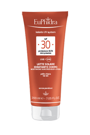 EUPHIDRA KALEIDO UV SYSTEM LATTE SOLARE CORPO 30 - pharmaluna