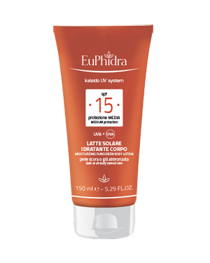EUPHIDRA KALEIDO UV SYSTEM LATTE SOLARE CORPO 15 - pharmaluna