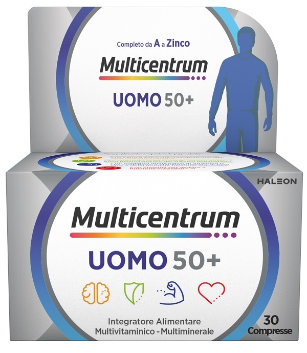 MULTICENTRUM UOMO 50+ 30 COMPRESSE - pharmaluna