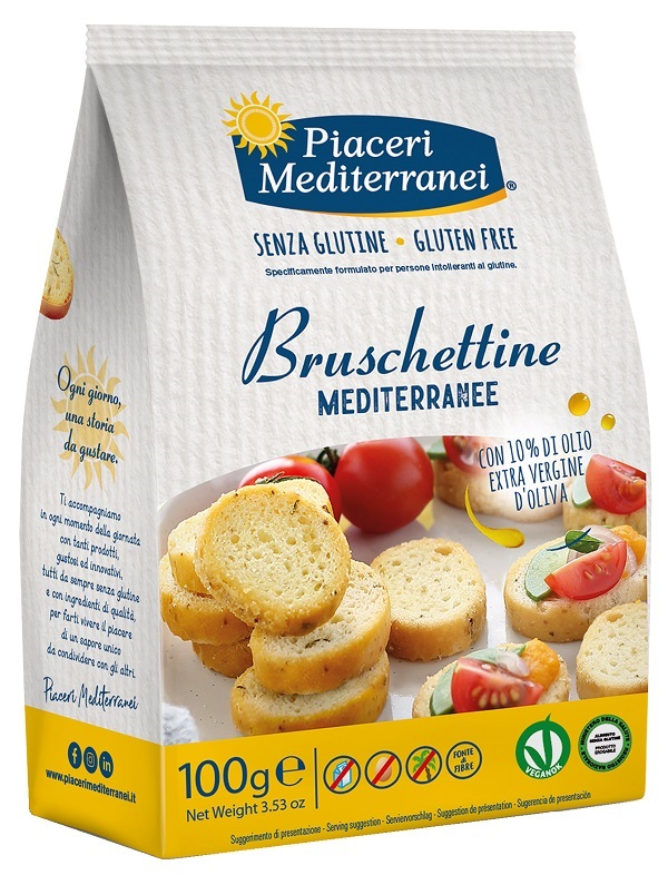PIACERI MEDITERRANEI BRUSCHETTINE 100 G - pharmaluna