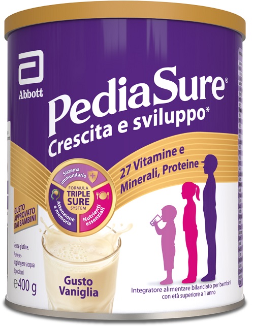 PEDIASURE CRESCITA&SVILUPPO VANIGLIA 400 G - pharmaluna