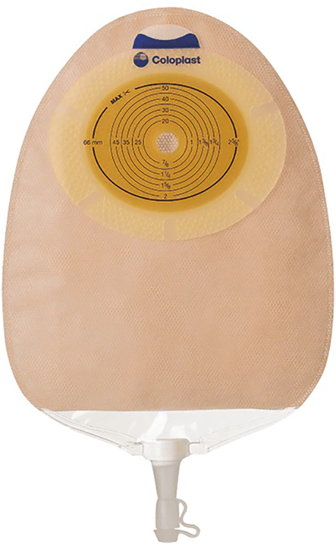 SACCA TRASPARENTE SISTEMA A 1 PEZZO PER UROSTOMIA CON MULTICHAMBER SENSURA RITAGLIABILE 10/76 MM MAXI 400 ML 30 PEZZI - pharmaluna