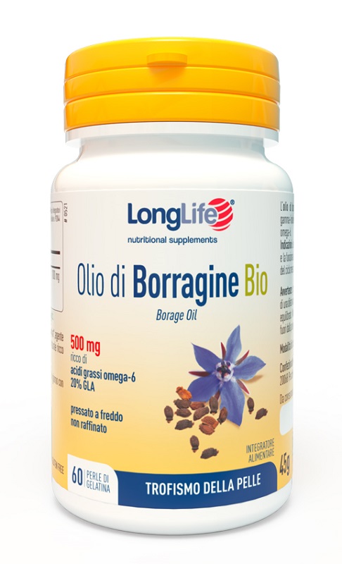 LONGLIFE OLIO BORRAGINE BIO 60 PERLE - pharmaluna