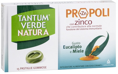 TANTUM VERDE NATURA PASTIGLIE GOMMOSE EUCALIPTO & MIELE 30 G - pharmaluna