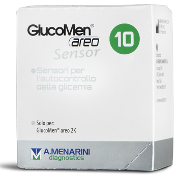 STRISCE GLUCOMEN AREO SENSOR PER ANALISI DEL GLUCOSIO 10 PEZZI - pharmaluna