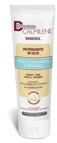 DERMOVITAMINA CALMILENE SENSIOIL DETERGENTE IN OLIO SENZA SAPONE PER PELLE EXTRA SECCA E SENSIBILE 250 ML - pharmaluna