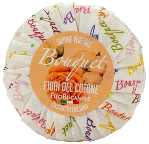 BOUQUET SAPONE VEGETALE FIORI DEL COTONE 100 G - pharmaluna