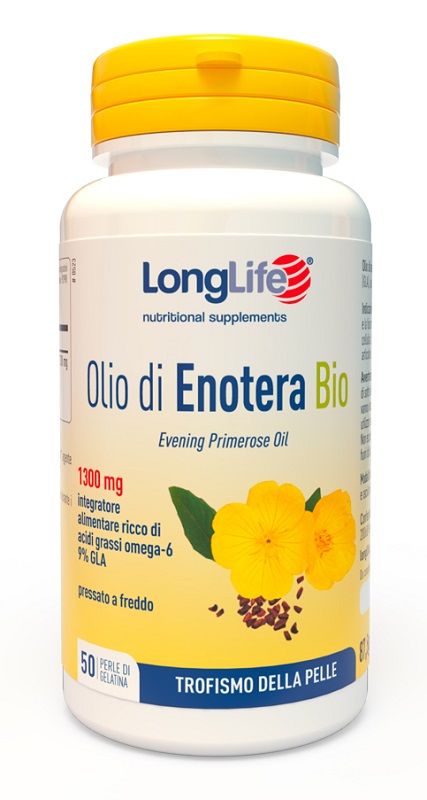 LONGLIFE OLIO ENOTERA BIO 1300 MG 50 PERLE - pharmaluna