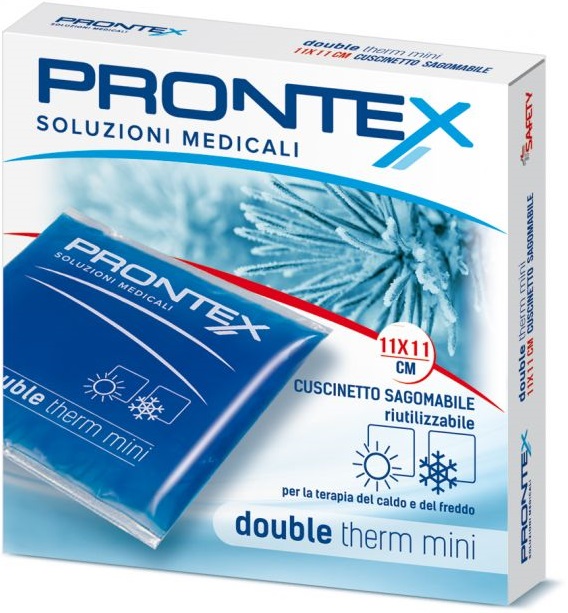 PRONTEX CUSCINETTO IN GEL RIUTILIZZABILE DOUBLE THERM 11X11CM - pharmaluna