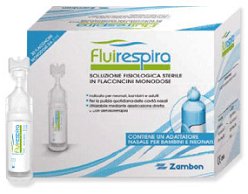 FLUIRESPIRA SOLUZIONE FISIOLOGICA STERILE 30 FLACONCINI MONODOSE DA 5ML - pharmaluna