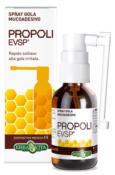 PROPOLI EVSP SPRAY GOLA MUCOADESIVO SENZA ALCOL 20ML - pharmaluna