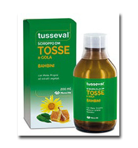 TUSSEVAL SCIROPPO TOSSE BAMBINI 200 ML - pharmaluna