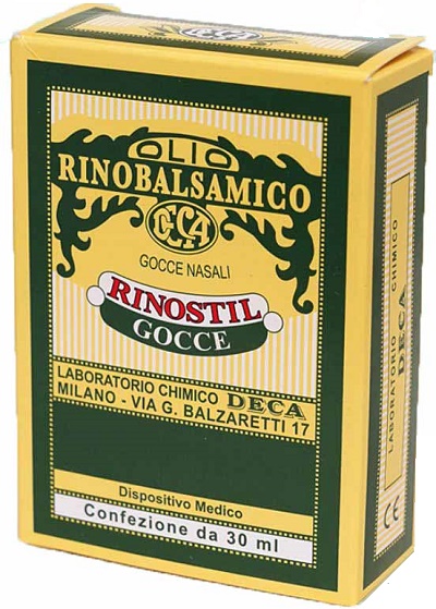 RINOSTIL GOCCE NASALI FLACONE 30ML OLIO RINOBALSAMICO PER LAPROTEZIONE DELLA MUCOSA NASALE E LA PULIZIA DELLE FOSSE NASALI - pharmaluna