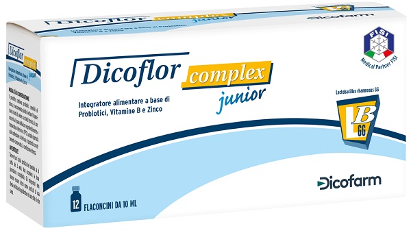 DICOFLOR COMPLEX JUNIOR 12 FLACONI DA 10 ML - pharmaluna
